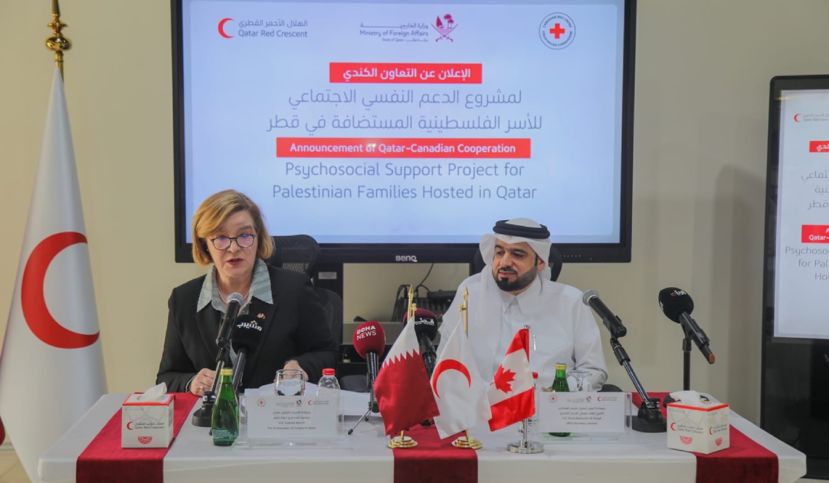 QRCS, Canadian Counterpart Launch Project to Support Palestinian Families in Qatar
